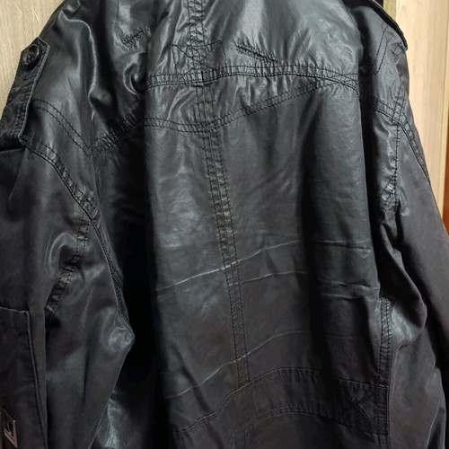 Men's military style jacket used, size M, coated finish