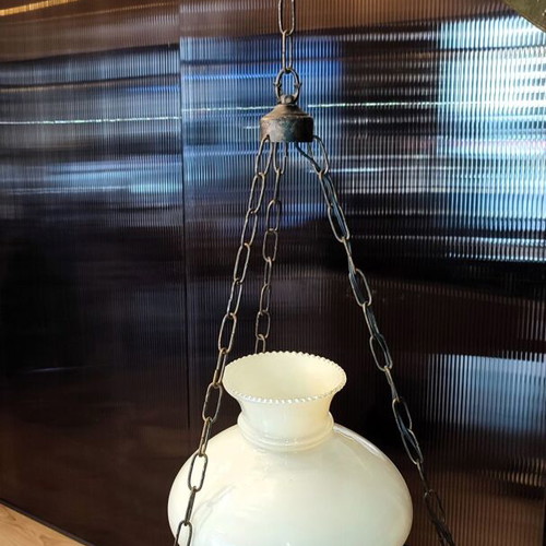 Ceiling light single pendant used, antique, 110cm