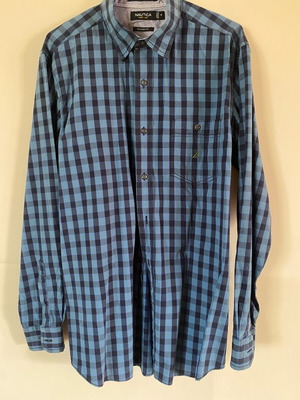 Nautica men's shirt classic fit like new, blue size M