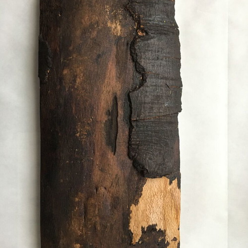 Religious icon on wood used 39 x 19 cm