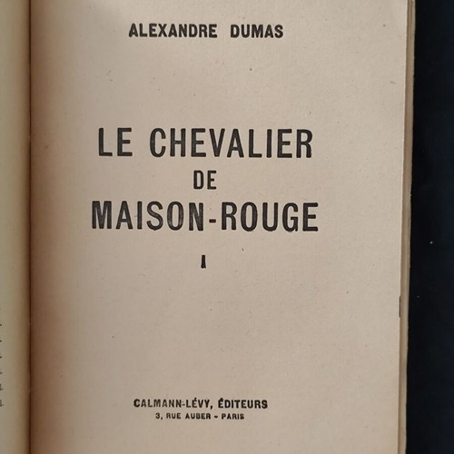 Le Chevalier de Maison-Rouge I-II by Alexandre Dumas used, French