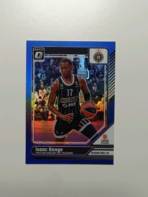 Bonga blue card like new, Panini Euroleague
