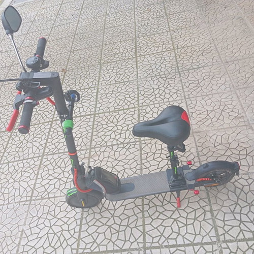 Xiaomi 1S electric scooter used with off-road tires and extras