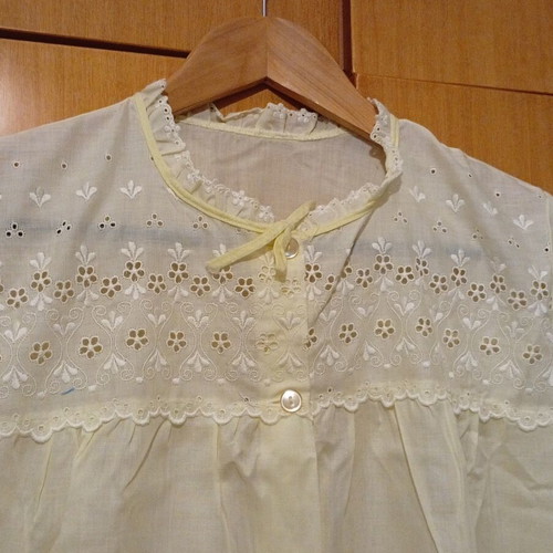 Nightgown A-Style new, light yellow, one size