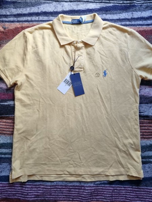 Κλασική πόλο μπλούζα Ralph Lauren μέγεθος L με μικρές σκισίματα