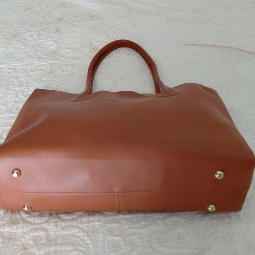 Tote shoulder bag like new, brown tan
