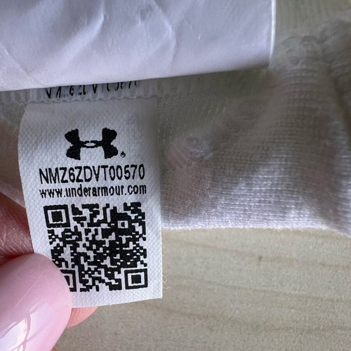Under Armour women's sports bra white, like new, size XS