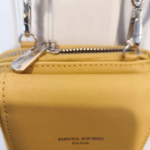 David Jones wallet and phone bag new, yellow