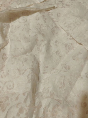 White curtain set like new, 200x280 cm, 2 panels