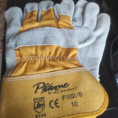 Plame by Nordwest F102/S Leather Work Gloves Size 10 New
