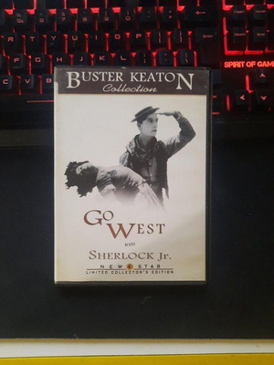 Buster Keaton Go West & Sherlock Jr. DVD used, comedy, Greek subtitles