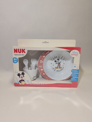 Nuk Σετ Φαγητού 4τμχ με Αντιολισθητική Βάση Mickey για 9+ μηνών