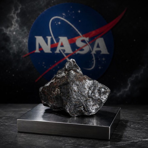 Iron Meteorite 50 Grams With Magnetic Base