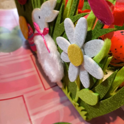 Easter decorative basket new with eggs
