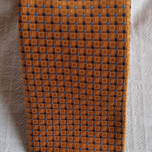 Nino Venturi tie 100% microfiber new, blue and yellow
