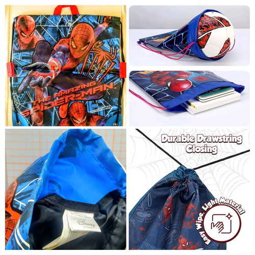 The Amazing Spider-Man Marvel Disney Store Drawstring Backpack new