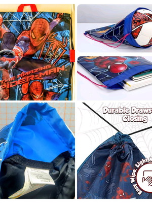 The Amazing Spider-Man Marvel Disney Store Drawstring Backpack new