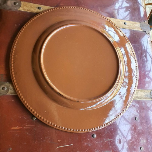 Glass serving platter like new, beautiful