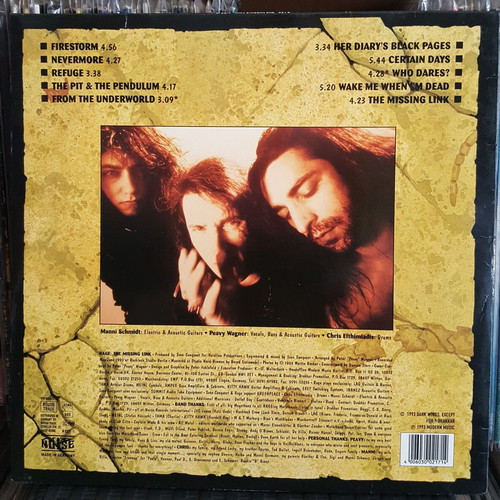 Rage The Missing Link LP used, authentic 1st edition 1993
