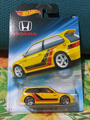 Hot Wheels '90 Honda Civic EF κίτρινο καινούργιο