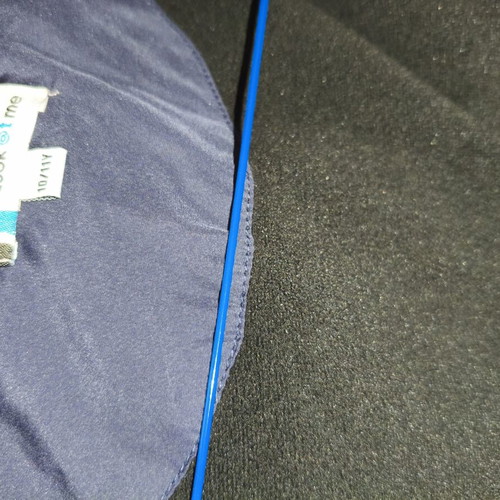 Children's vest with hood and pockets like new, size 146 cm, blue