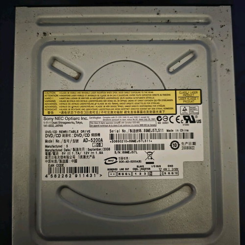 Sony NEC Optiarc internal disc drive for PC used