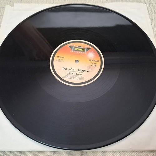 Ole'-Oh Tequila 12' vinyl record used, electronic