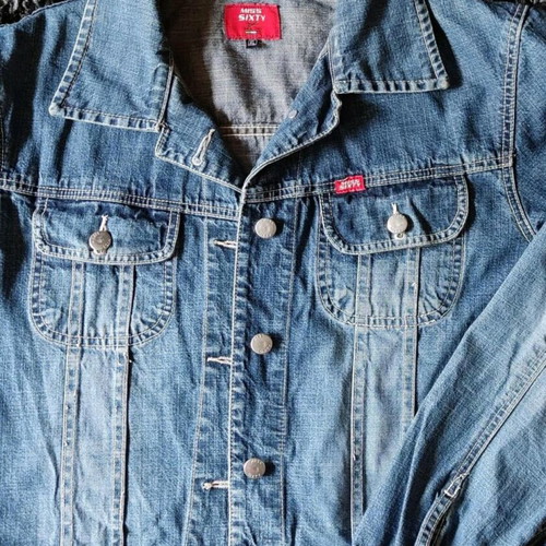 Miss Sixty denim jacket used, classic denim color, cropped fit