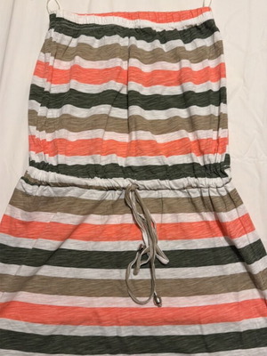 Dress for the beach used, 100% cotton, colorful, size XS