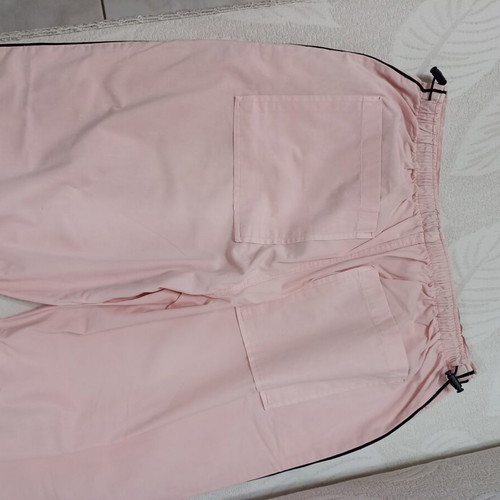 Stradivarius pink women's pants with side stripe, like new, size M
