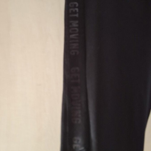 Sports leggings with transparent details, black, size medium, like new
