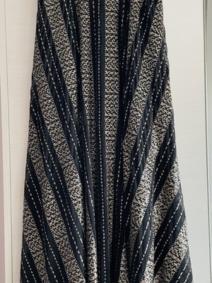 Vassia Kostara long skirt with sequins like new, black and gold