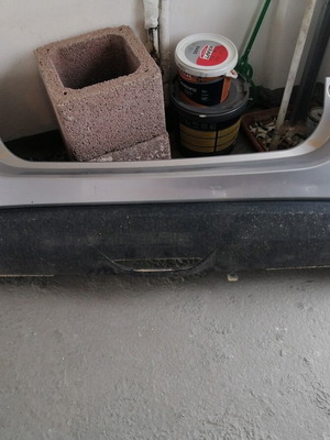 Rear bumper Toyota Yaris Hybrid Active 2023 silver like new