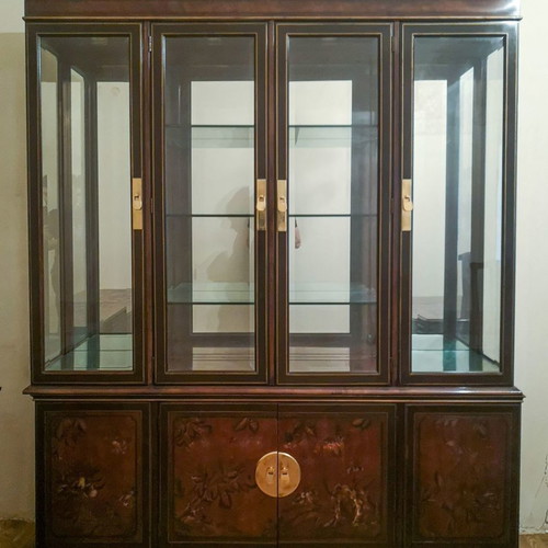 Drexel Heritage display cabinet used, Connoisseur Collection, Asian style