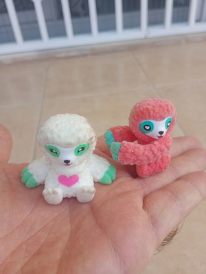 Sloth figures used, pack of 2 miniatures