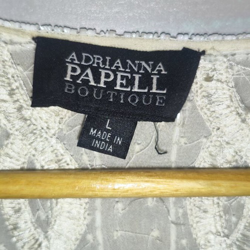 Adrianna Papell Evening Bolero Size L like new with Beads