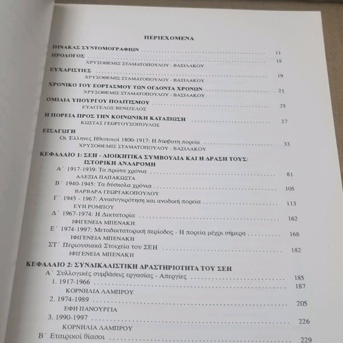 SomaTeio Ellhnon Ithopoiwn 1917-1997 used academic book in Greek