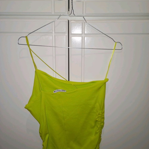 Zara midi dress lime new, size M