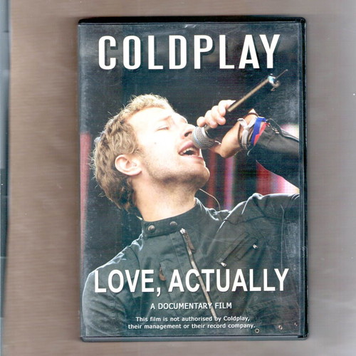 Coldplay Love Actually DVD used, rock documentary