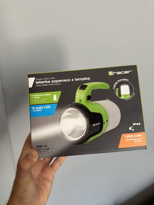 Tracer rechargeable flashlight 1200mAh with lamp