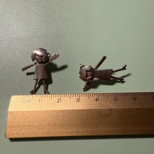 Handmade Silver 925 Earrings Acme Art like new