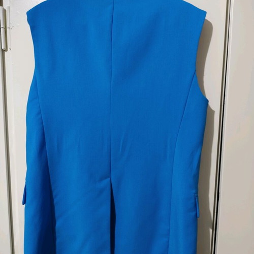 Bershka sleeveless blazer turquoise XS like new