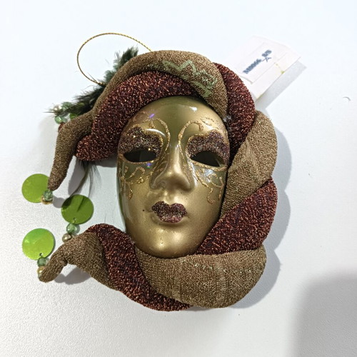Decorative wall mask in brown shades like new