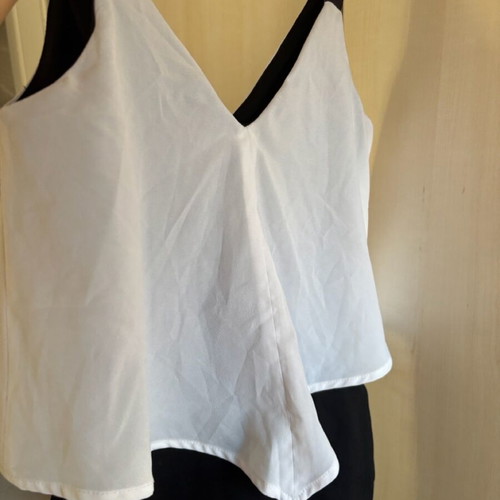 Zara dress fitted like new, black and white, size S