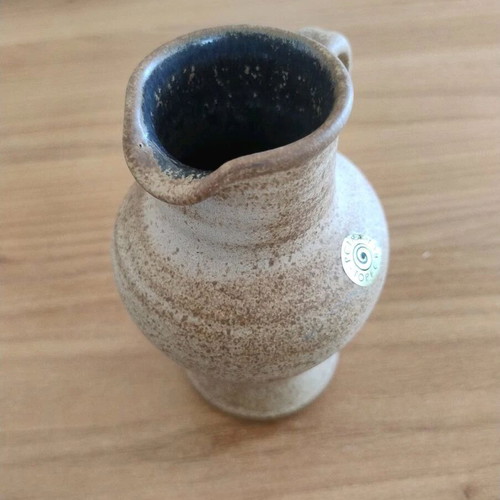 Ceramic jug Petra Topferei brown shade, like new