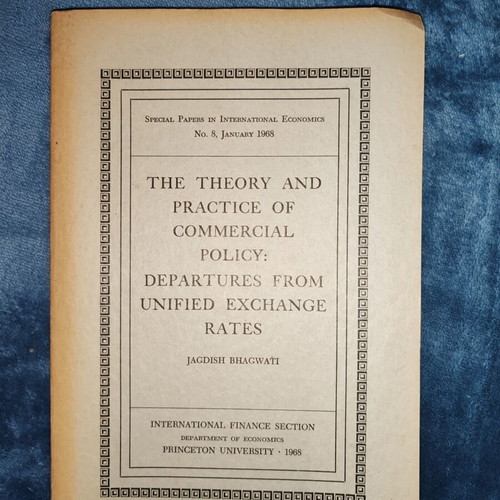 The Theory and Practice of Commercial Policy by Jagdish Bhagwati