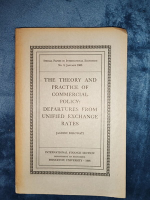 The Theory and Practice of Commercial Policy by Jagdish Bhagwati