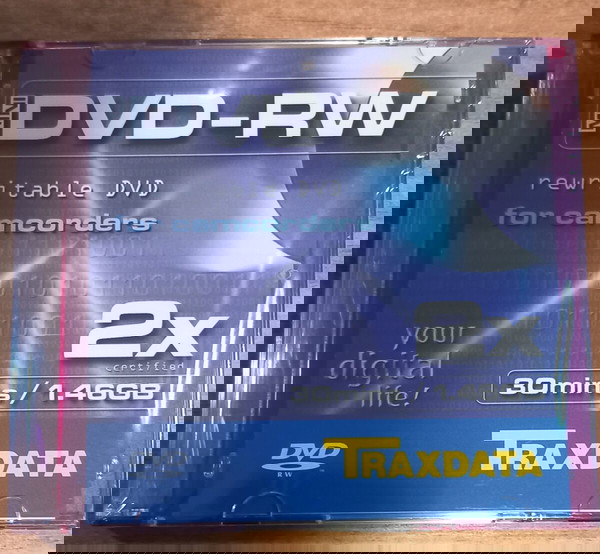 3αδα Mini DVD-RW για κάμερα επανεγραψιμα σφραγισμένα