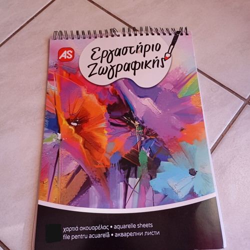 Painting pad with thick paper, new
