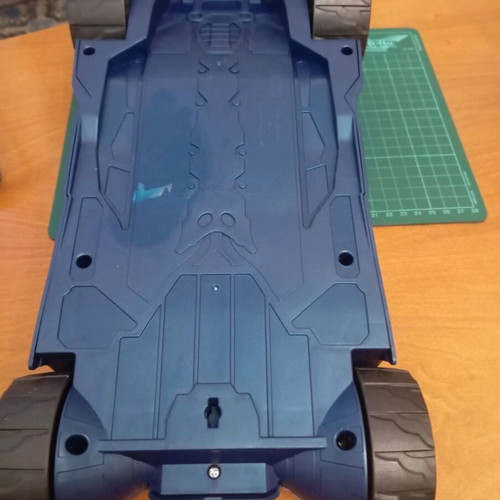 Blue Bat-Tech Batmobile by Spin Master like new